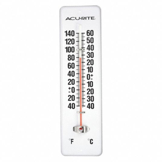 Wall-Mount, -40° to 140°F/-40° to 60°C, Analog Thermometer - - Grainger