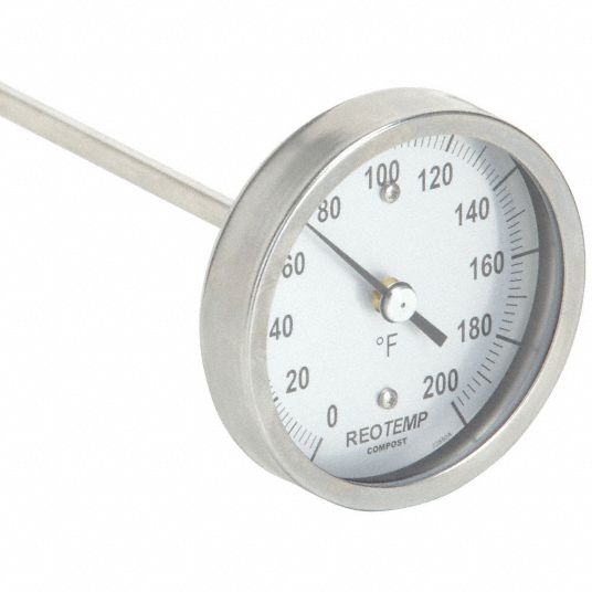 compost dial stainless steel long probe