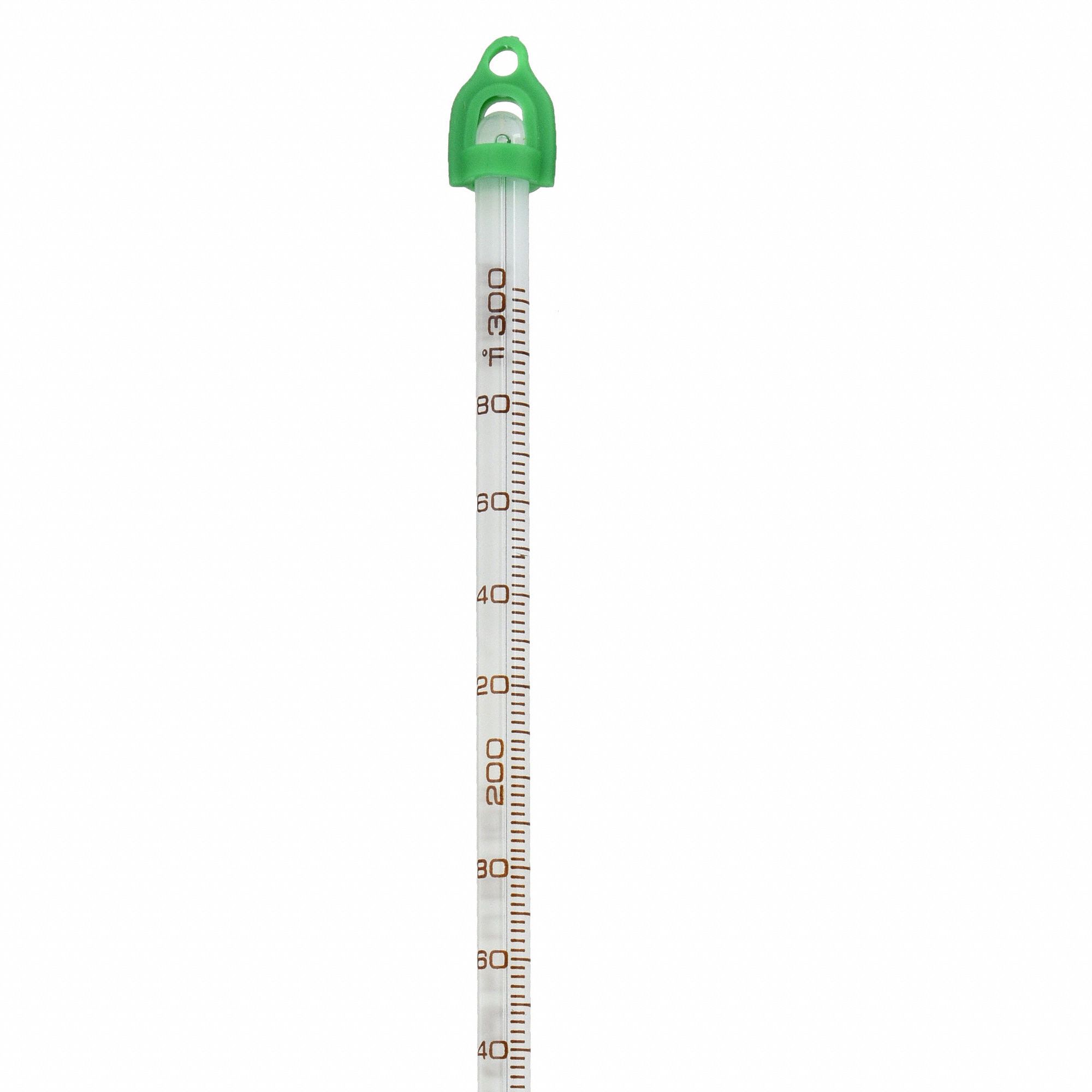 ENVIROSAFE Liquid In Glass Thermometer, Temp. Range 0 to 300°F 3LRF3