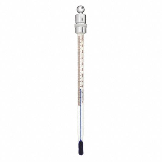 15 Bronze & White Glass Tube Window Thermometer