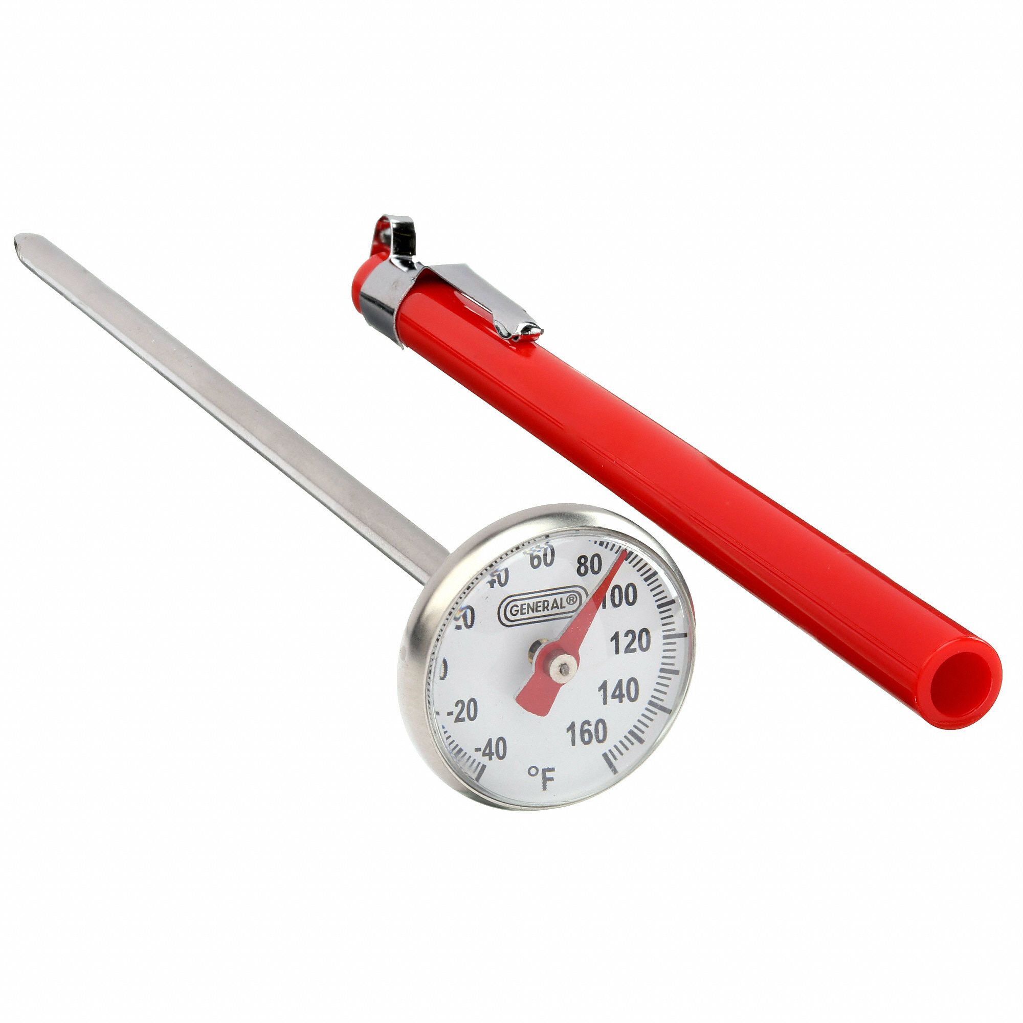 GENERAL Item Dial Pocket Thermometer, Temp. Range (F) 40 to 160°F