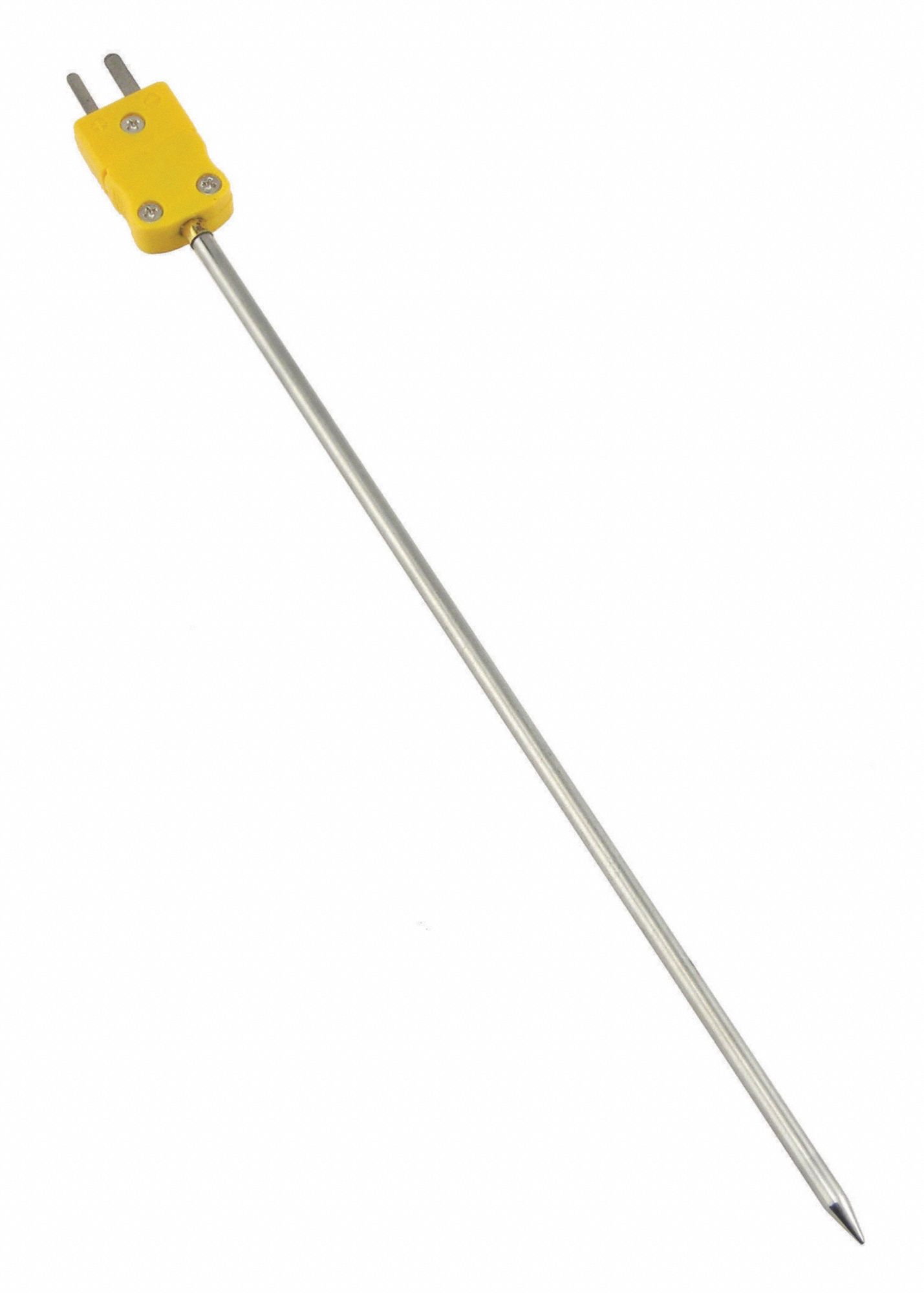 General Immersion Temperature Probe Thermocouple Type K 8 In Probe