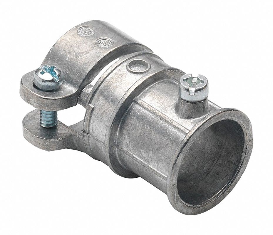 Acoplamiento De Compresión Southwire 668S Para Tubo EMT De 3" - Hermético Al Hormigón, Acero Galvanizado