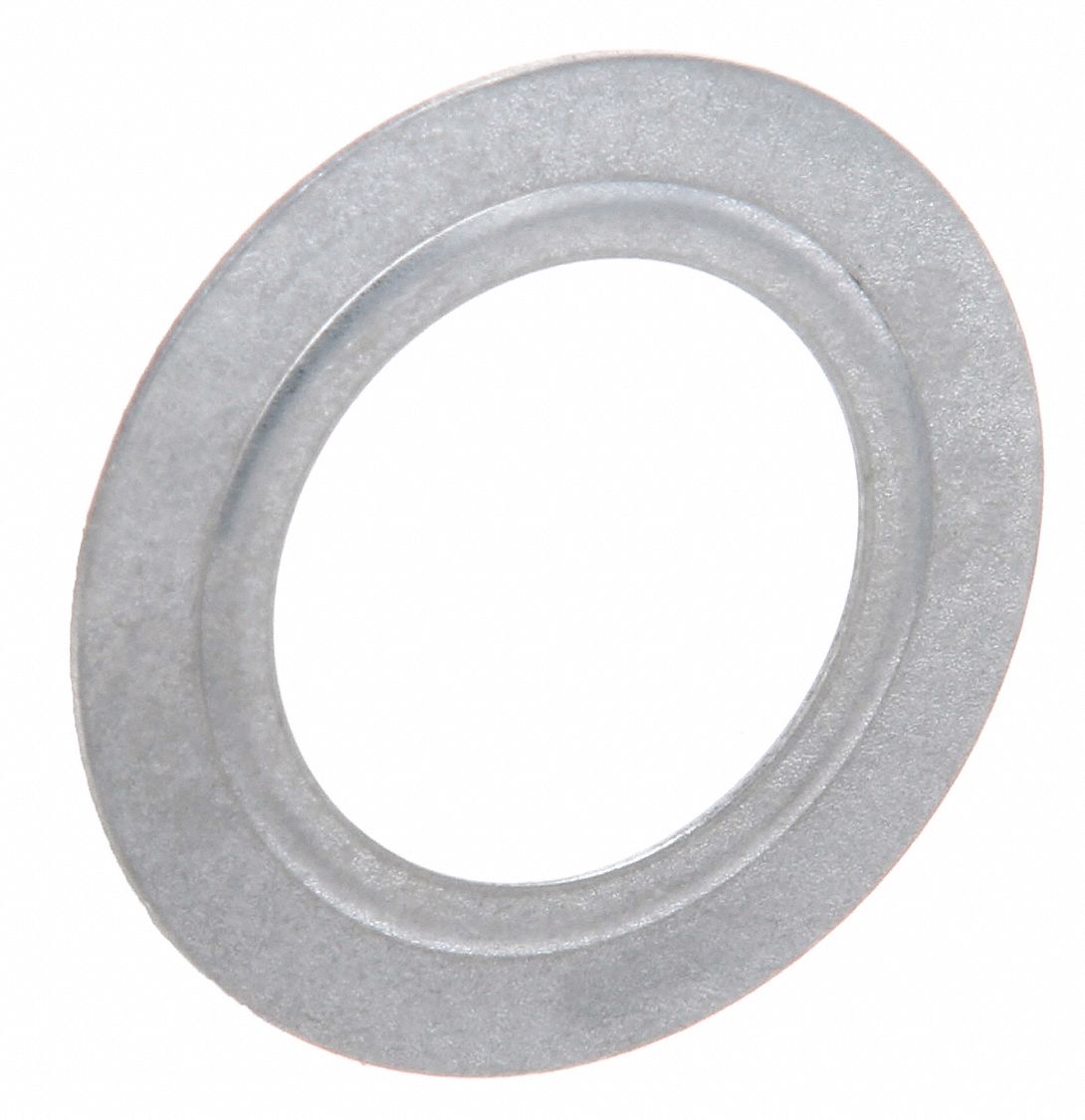 3 x 2 Conduit Size (In.), Zinc Plated Steel, Reducing Washer 3LV66
