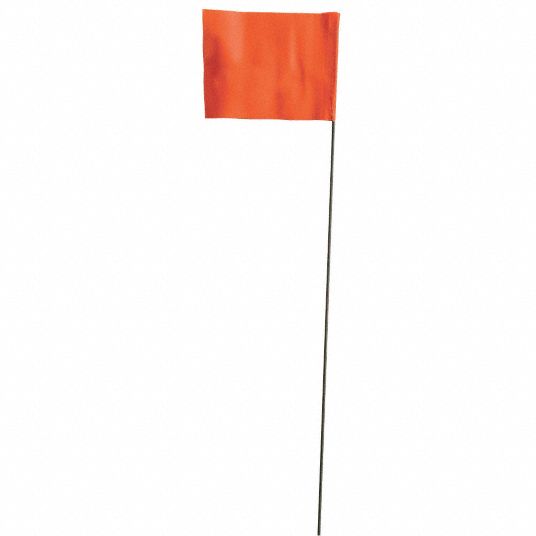 2 1/2 in x 3 1/2 in Flag Size (HxW), 15 in Staff Ht, Marking Flag ...