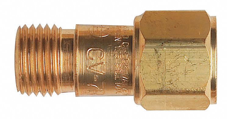 REVERSE FLOW CHECK VALVE SET, TORCH MOUNT, 9/16"-18, FOR OXYGEN & FUEL