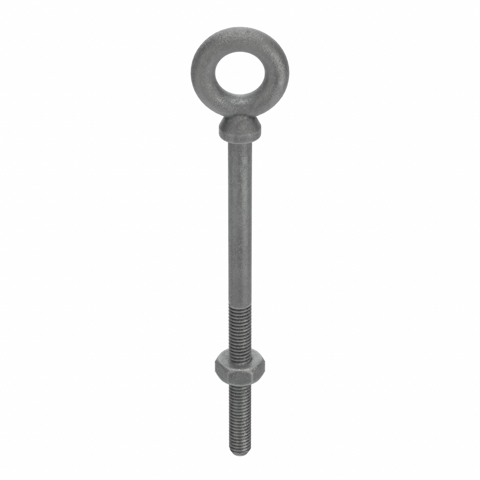 Machinery Eye Bolt: With Shoulder, Steel, Galvanized, 1/2"-13 Thread Size, 3 in Thread Lg