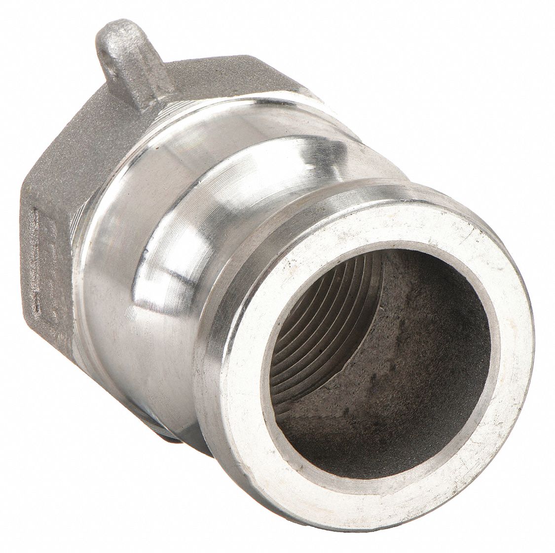 CAM & GROOVE ADAPTER: 4 IN COUPLING, 4 IN HOSE FITTING, 4 IN -8 THREAD, FNPT