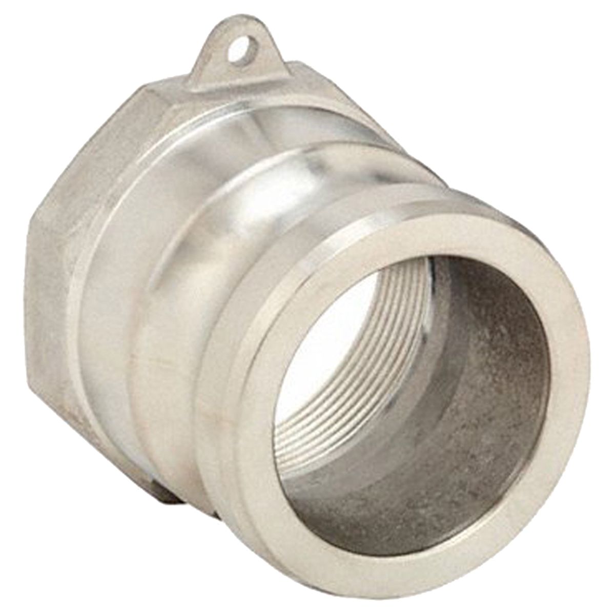 CAM & GROOVE ADAPTER: 1 IN COUPLING, 1 IN -11-½ THREAD, 1 29/32 IN L, FNPT