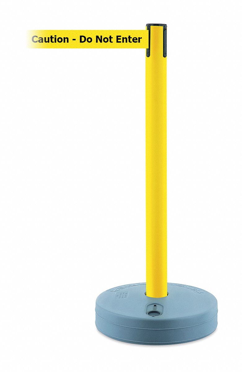 Barrier Post with Belt, 7-1/2 ft. L