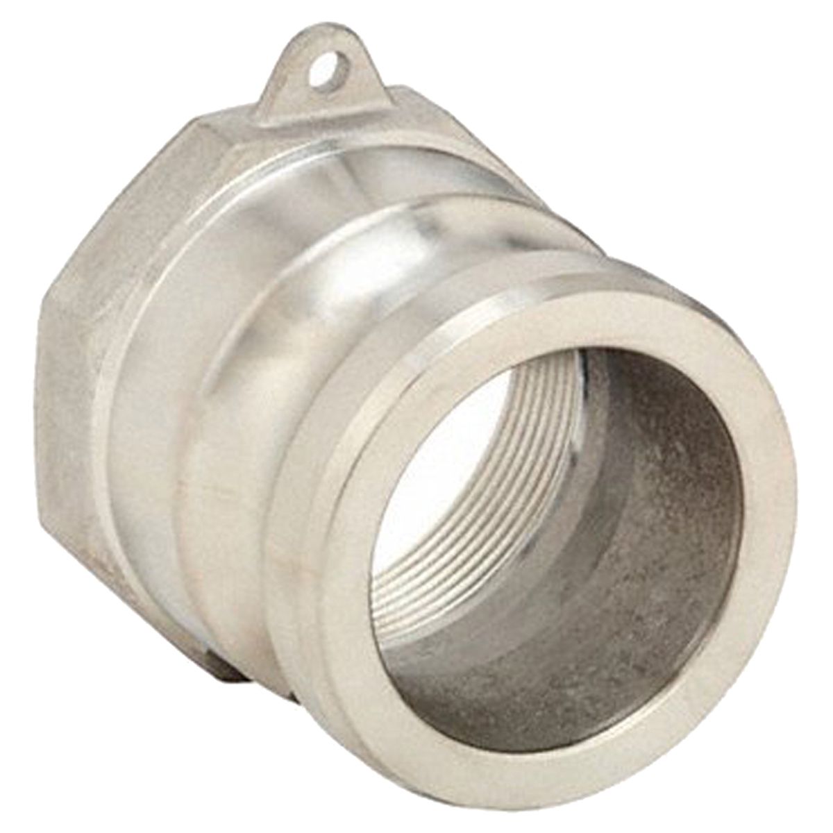 CAM & GROOVE ADAPTER: 3 IN COUPLING, 3 IN -8 THREAD, 2¾ IN OVERALL LG, FNPT