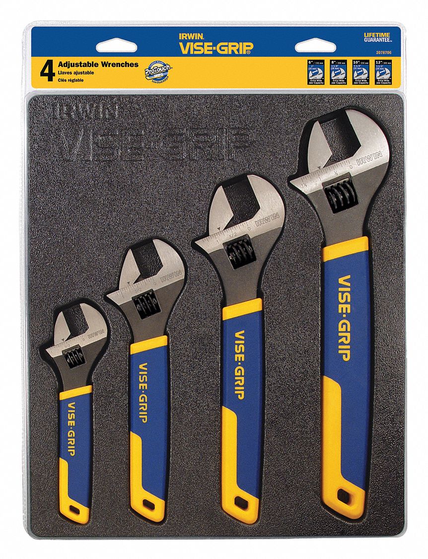 Adjustable deals wrench set