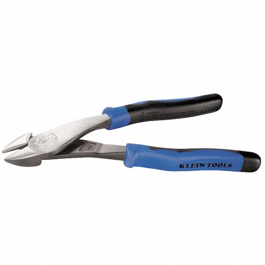 KLEIN TOOLS High Leverage Diagonal Cutting Plier Std, Straight, Oval