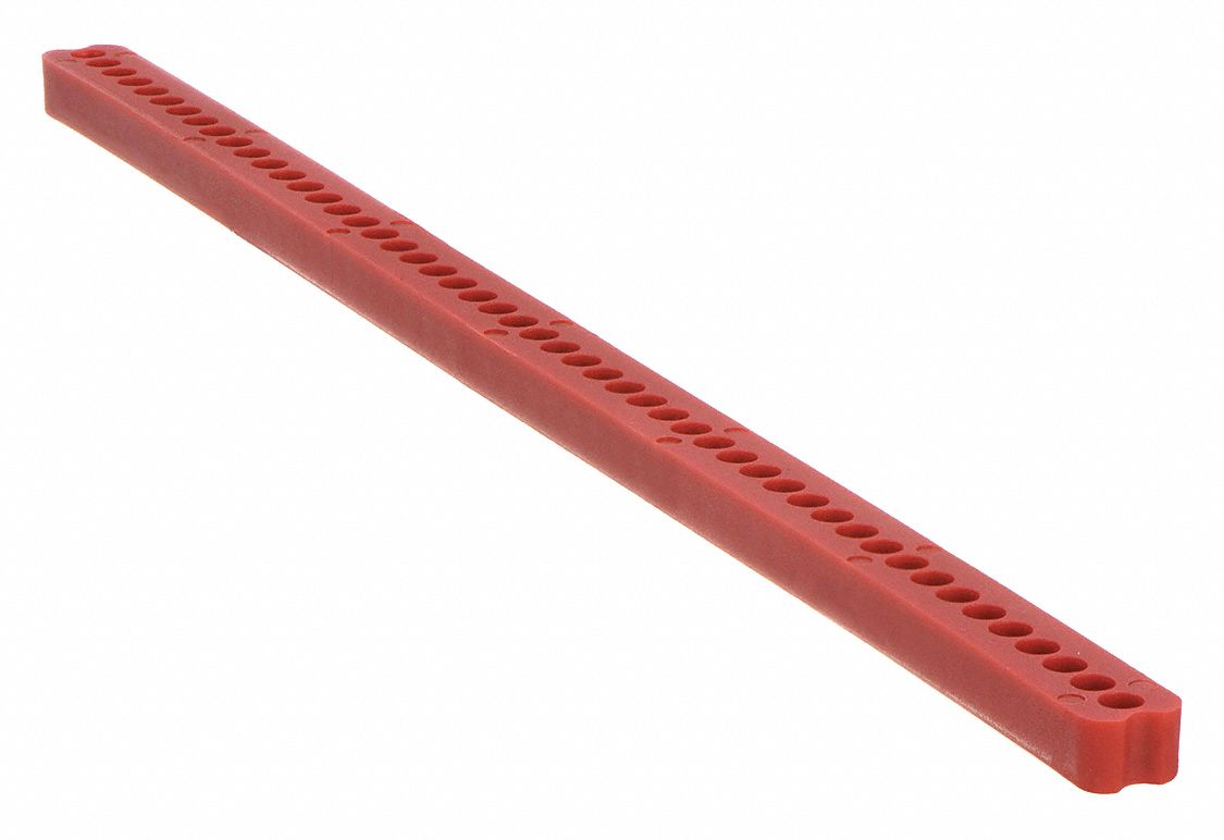 BLOCKING BAR, FOR 480/600V AC VOLT, RED, 5 PK
