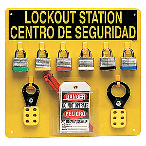 Brady 10-Pocket Tag Safety Station LegendSafety Tag Station