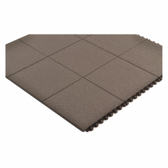 SKILCRAFT 7220015826231 Industrial Anti-fatigue Mat - Floor - 36 Length x  24 Width x 0.56 Thickness - Vinyl - Black