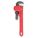 PIPE WRENCH, CAST IRON, 1 IN JAW CAPACITY, SERRATED, 8 IN OVERALL L, I-BEAM