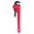 PIPE WRENCH, CAST IRON, 2 IN JAW CAPACITY, SERRATED, 14 IN OVERALL L, I-BEAM