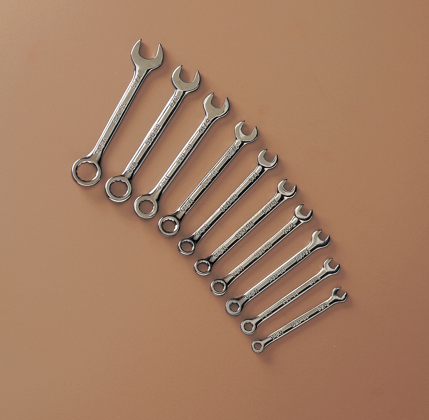 Combination Wrench Set, Full Polish Grainger