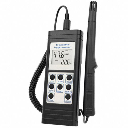 TRACEABLE Digital Hygrometer: Cabled, With Cert. of Traceability to ...