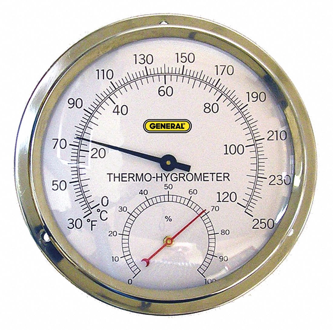 Cigar Humidor Hygrometer Gold Round Humidity Gauge Indicator Analog Humidity Monitor 