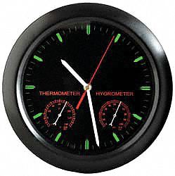 3LYY8 - Clock Analog Hygrometer -20 to 140 F