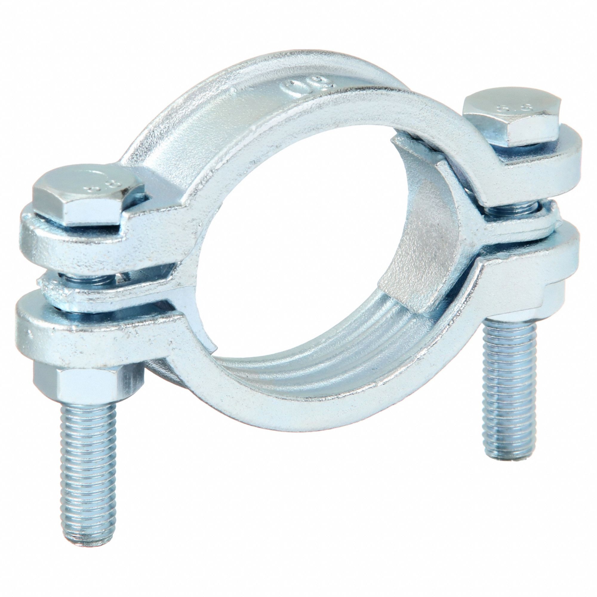 HOSE CLAMP, ZINC-PLATED STEEL BAND, SMOOTH, EXTERNAL HEX, 2 7/64 IN TO 2 19/64 IN DIA, 1 IN BAND W