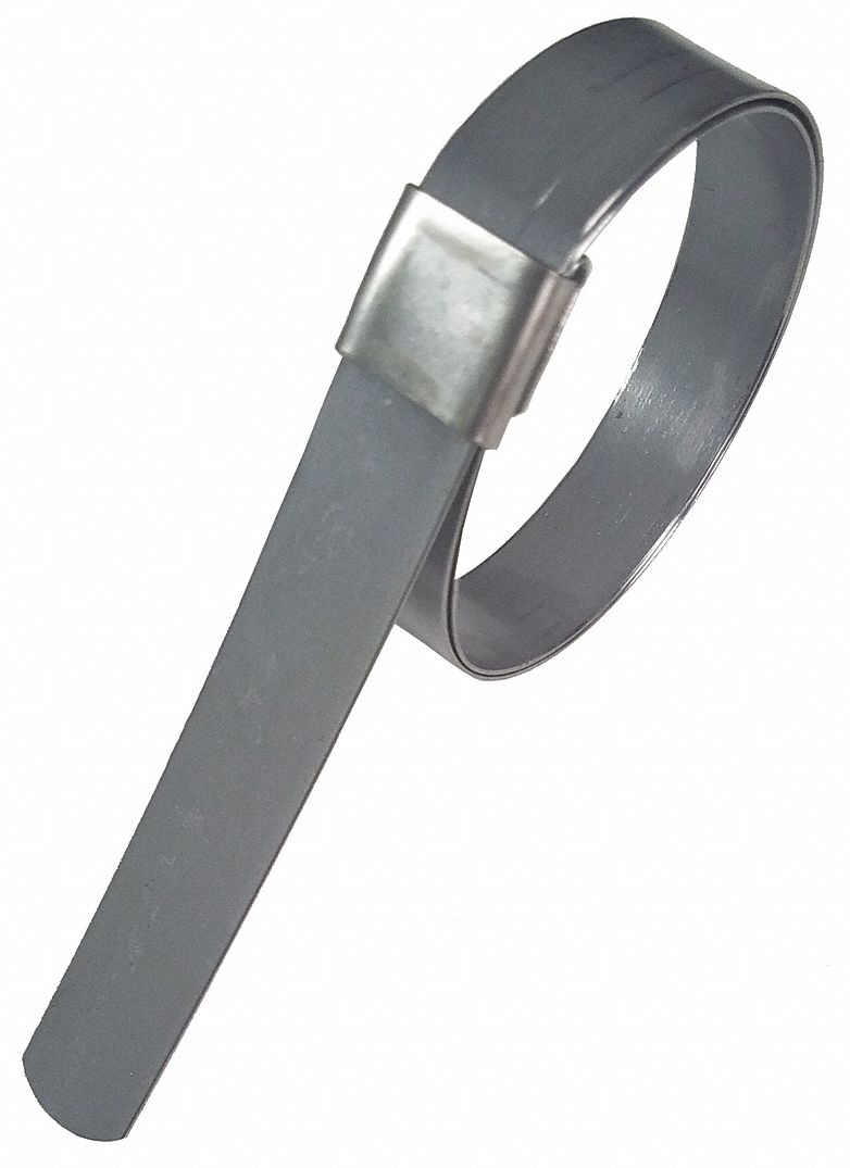 GRAINGER APPROVED Galvanized Steel Hose Clamp, PK of 10 3LZ563LZ56