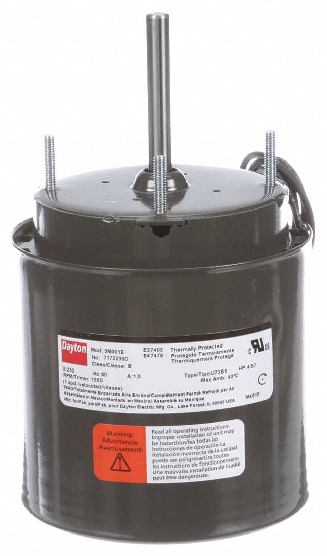 DAYTON, Totally Enclosed FanCooled, 1/20 HP, HVAC Motor 3M001