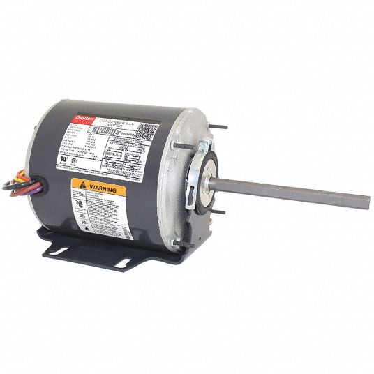 DAYTON Condenser Fan Motor, 1/3 HP, Permanent Split Capacitor ...