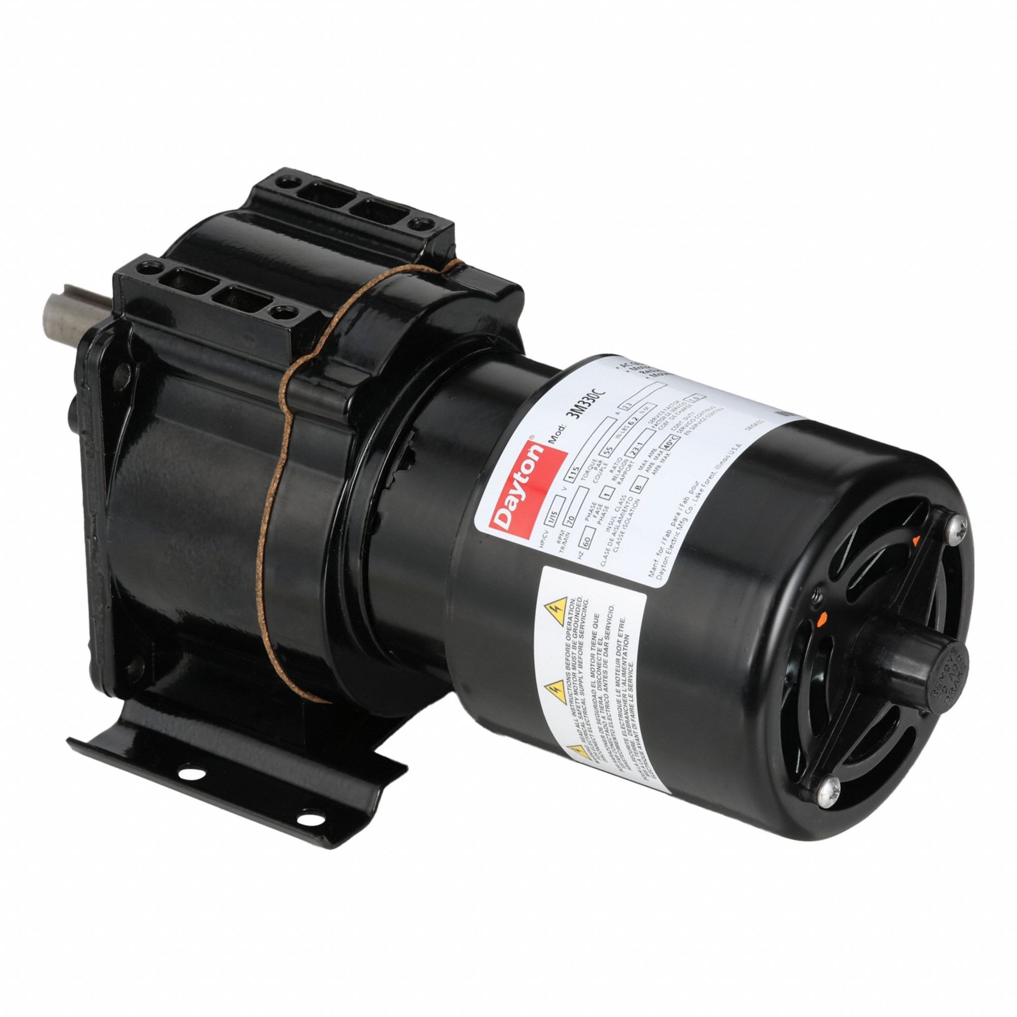 DAYTON, Parallel, Single Output Shaft, AC Gearmotor - 3M330|3M330