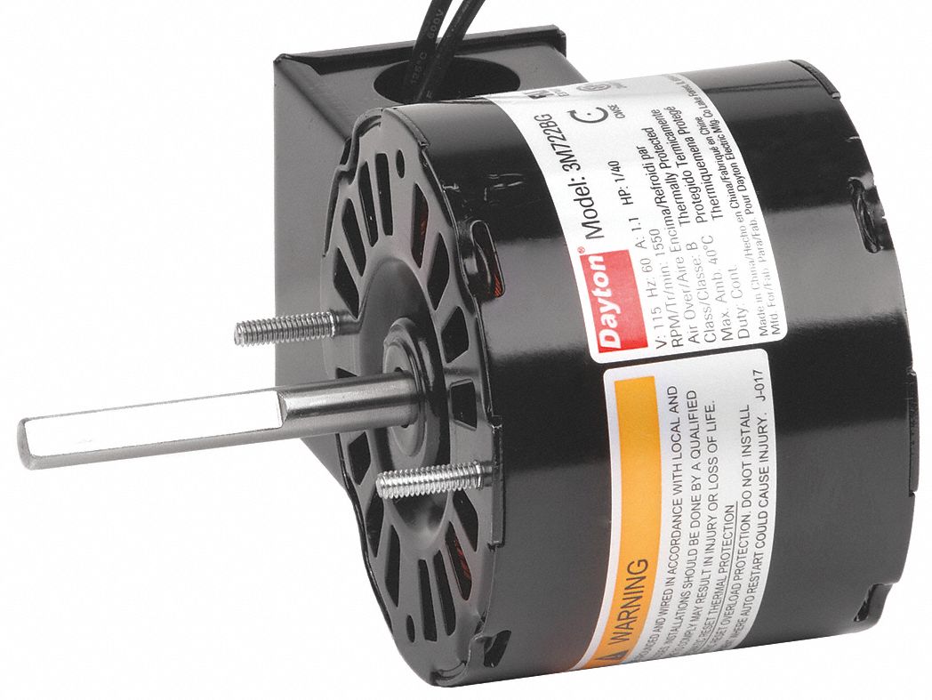 HVAC MOTOR,1/40 HP,1550 RPM,115V,3.3