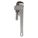 PIPE WRENCH, ALUMINUM, 2 IN JAW CAPACITY, SERRATED, 12 IN OVERALL L, I-BEAM