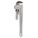 PIPE WRENCH, ALUMINUM, 2 IN JAW CAPACITY, SERRATED, 14 IN OVERALL L, I-BEAM