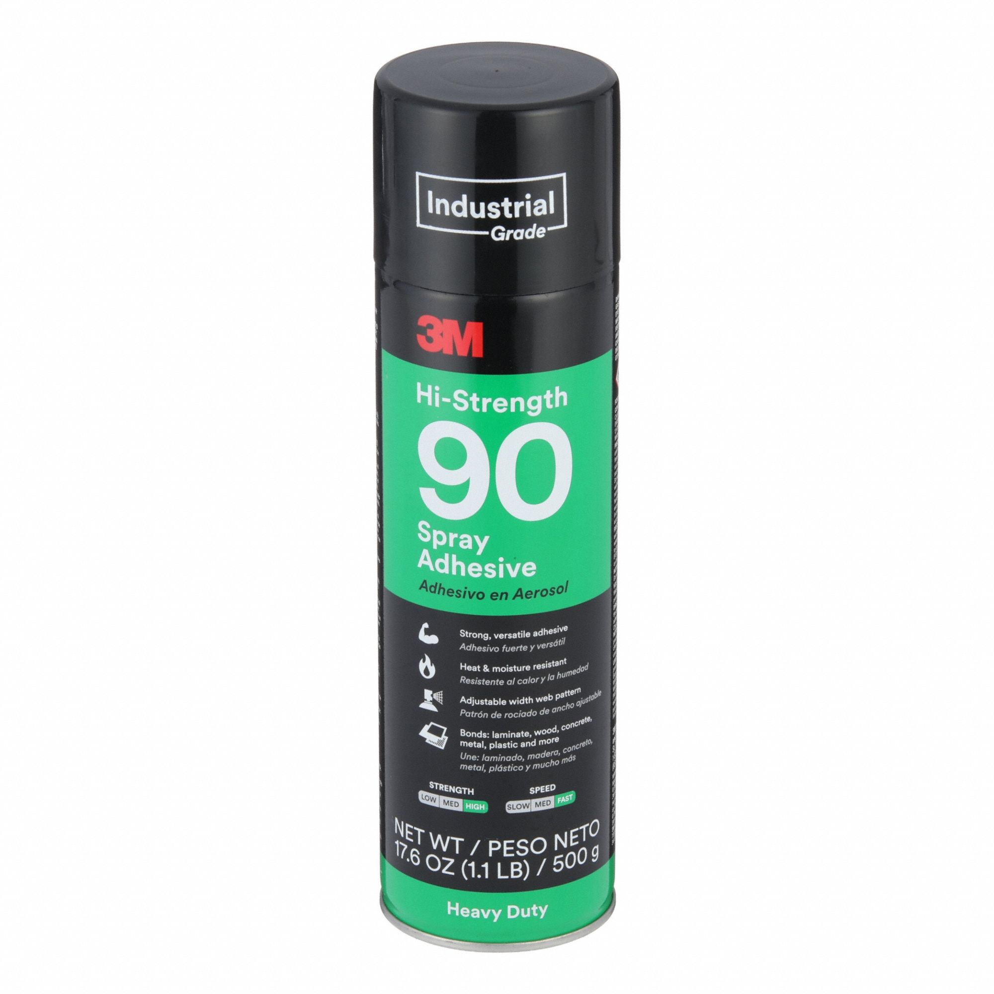 Spray Adhesive: Hi-Strength 90, 17.6 fl oz, Aerosol Can, Clear