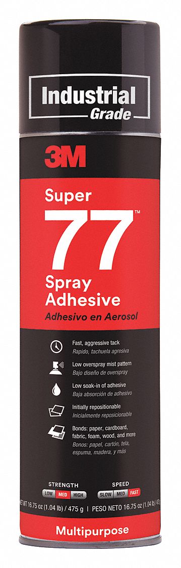 13.8 oz. Super 77 Multipurpose Spray Adhesive 3M 1box ( 12 cans )
