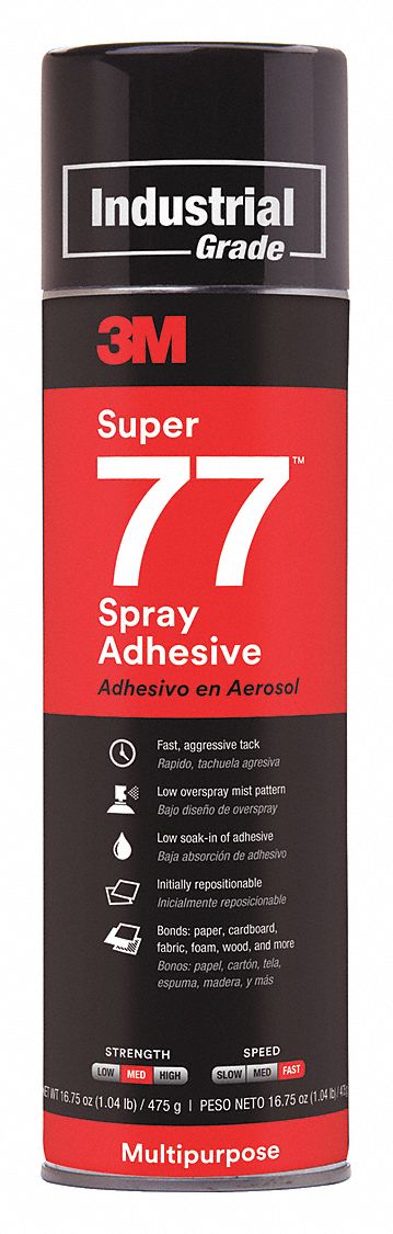 3M Super 77 Spray Adhesive 24 fluid ounce can —