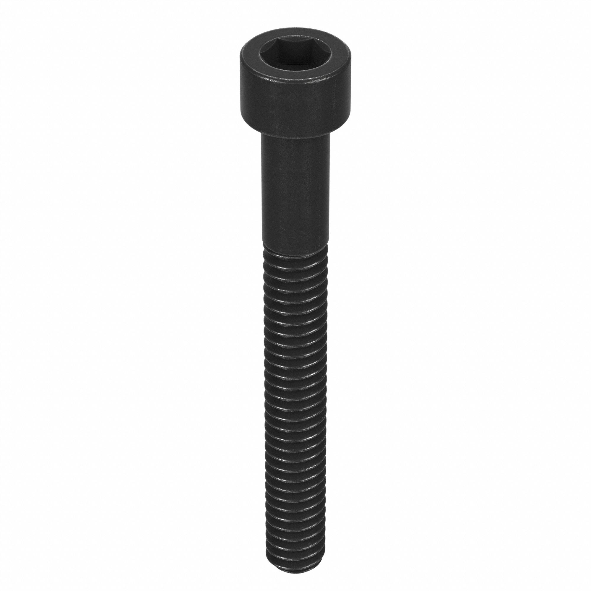 SOCKET HEAD CAP SCREW, 7/16"-14 THREAD SIZE, 3 IN L, STANDARD, BLACK OXIDE, STEEL, UNC, 10 PK