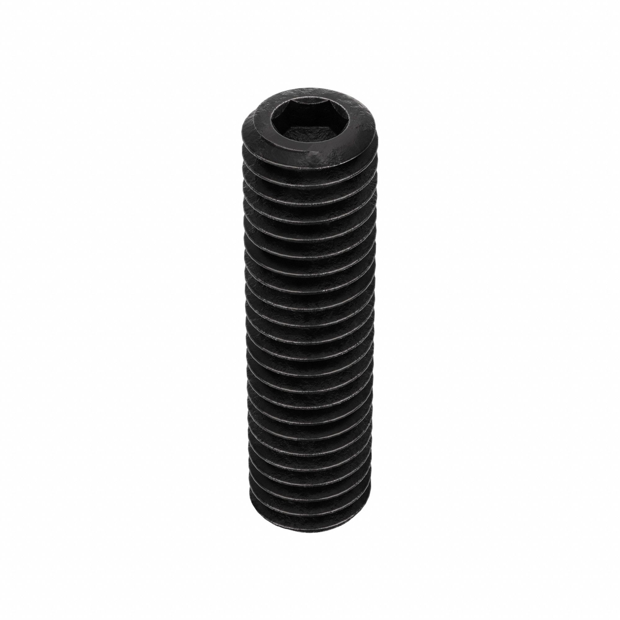 Socket Set Screw: #10-32 Thread Size, 3/4 in Overall Lg, Cup pt, Alloy Steel, Black Oxide, 100 PK