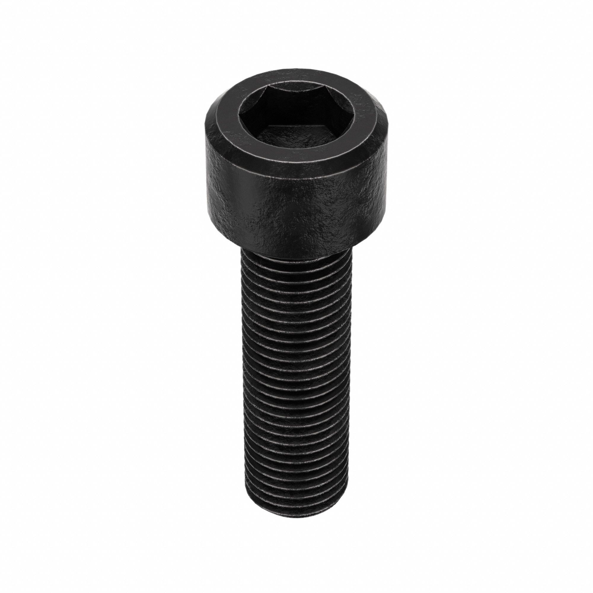 SOCKET HEAD CAP SCREW, 7/16"-20 THREAD SIZE, 1½ IN L, STANDARD, BLACK OXIDE, STEEL, 25 PK