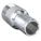 BARBED HOSE FITTING, FOR ¾ IN HOSE ID, STEEL X STEEL, ¾ X ¾ IN FITTING, KNURLED