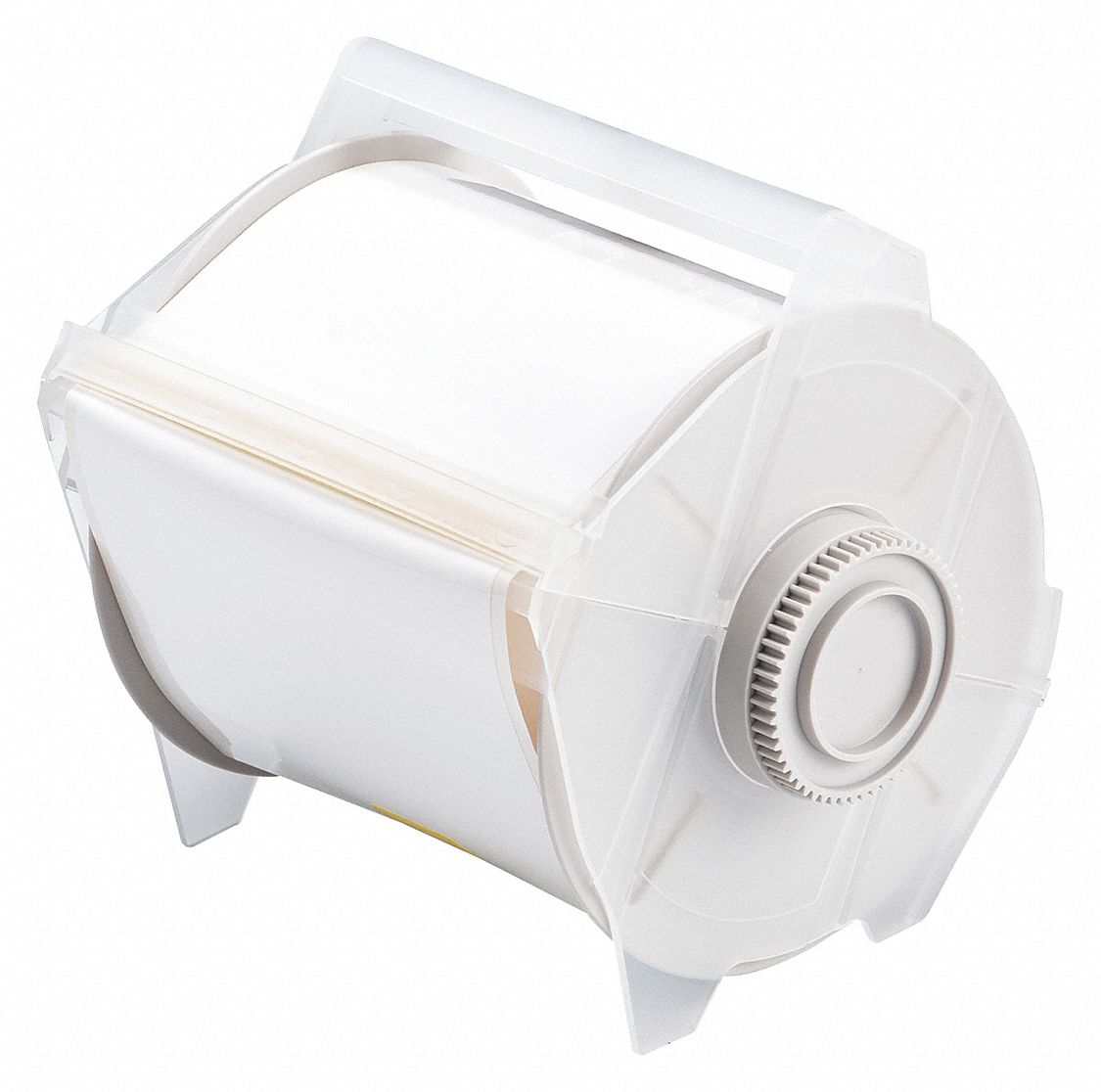 Continuous Label Stock: 4 in x 100 ft, Polyester, White (Gloss), Outdoor