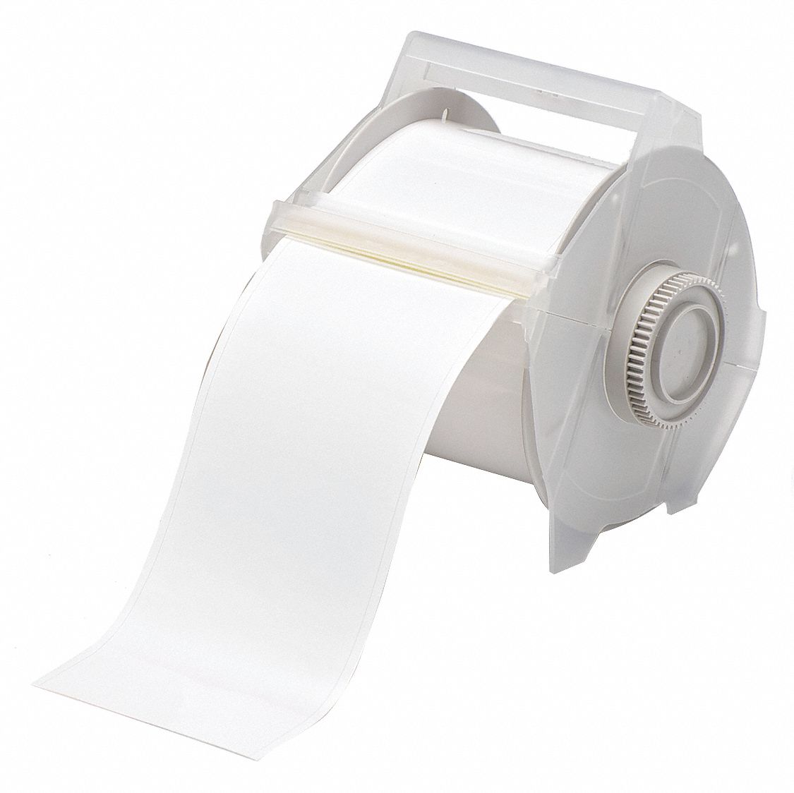 CONTINUOUS LABEL ROLL, 2¼ IN X 100 FT, VINYL, WHITE, OUTDOOR