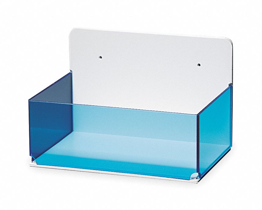 AK Laboratory Organizer Box, 5 1/2 in Height, 6 1/4 in Width, 9 1/4 in Length, Acrylic 3MGT1