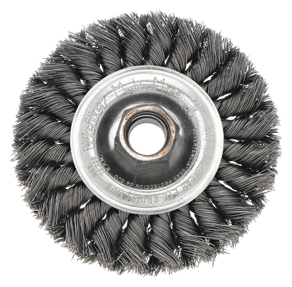 BROSSE METAL FILS TORSADES 4PO 5/8-11PO