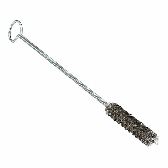 TANIS Tube and Pipe Brush Loop End Handle, Stainless Steel Bristle