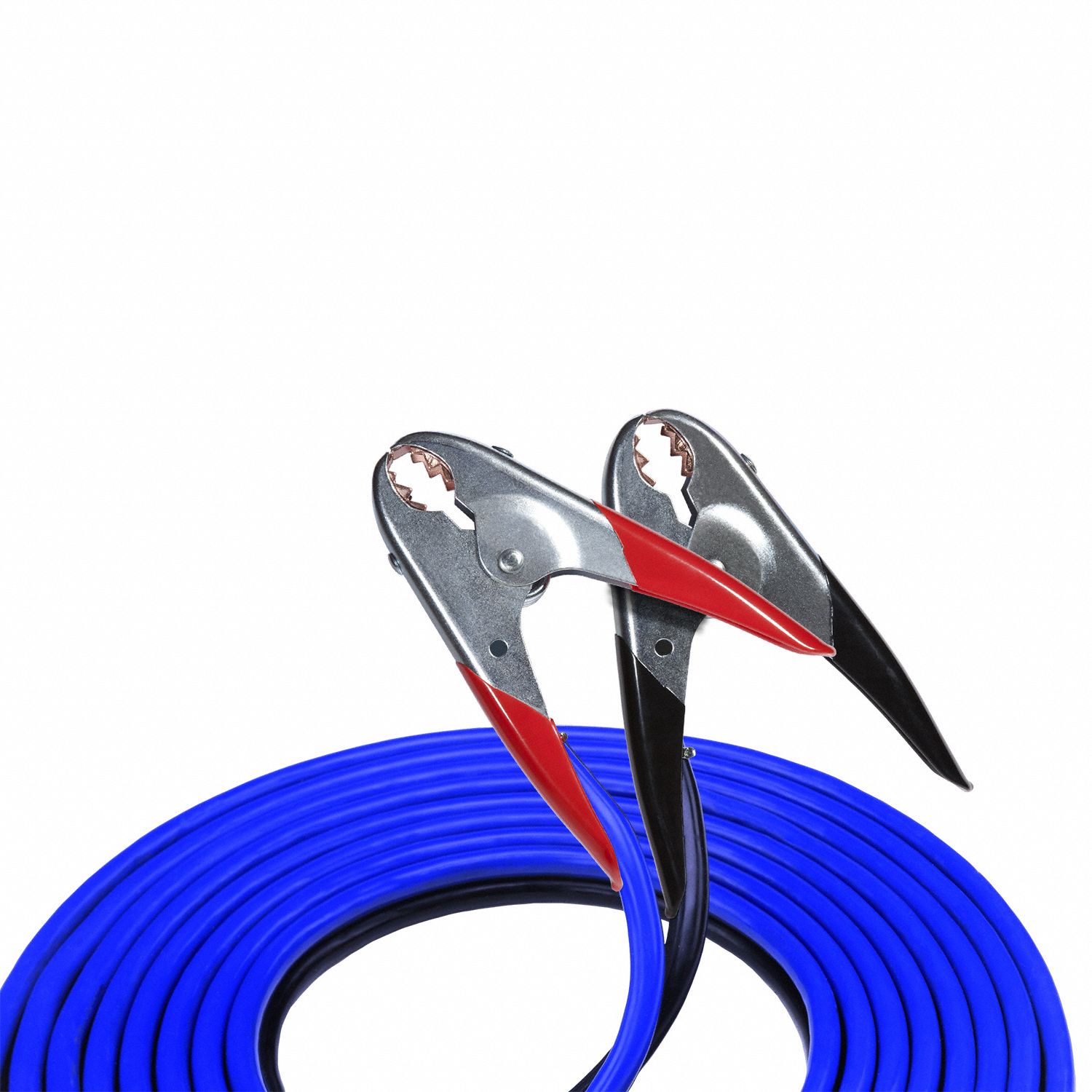 BOOSTER CABLE, CRIMPED, 4 AWG, PARROT JAW, 20 FT CABLE L, BLACK/BLUE, 500 AMP MAX CURRENT
