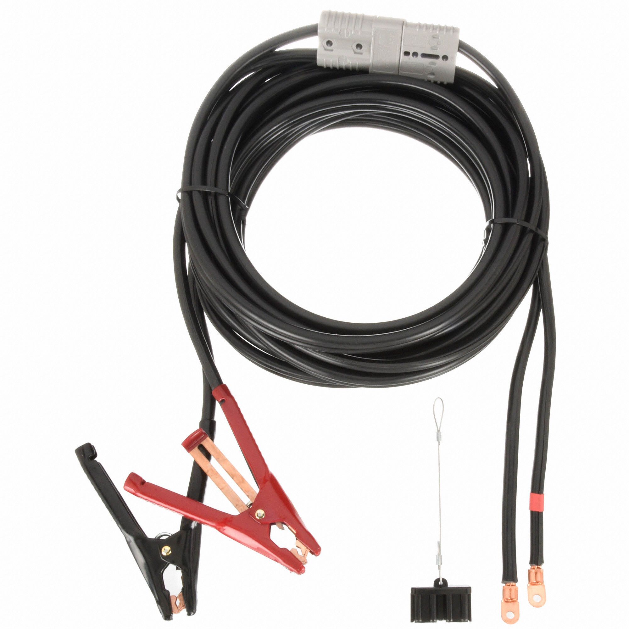 ASSOCIATED EQUIP Plug-In Booster Cable Set: Crimped, 4 AWG, Std Jaw, 25 ...