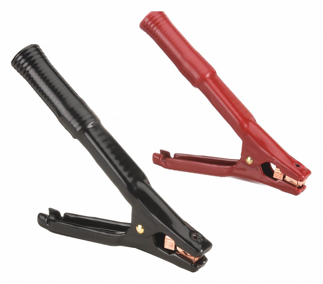 Battery Clamp: Parrot, Clamp, 500 A Max Current, 100V, Copper, 3 to 6 AWG, 1 PR