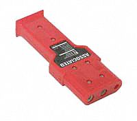 Polarized Plug no Leads: Mfr. No. 6146, Red, Connector/Terminals, Tin Plated Copper